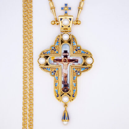 Pectoral Cross with real Pearls