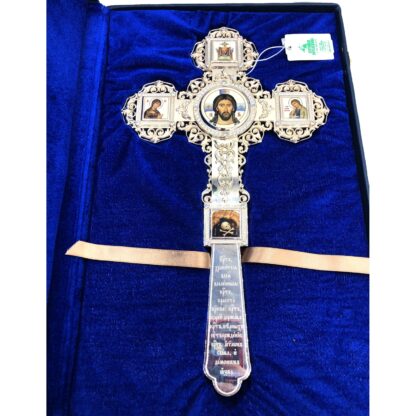 Altar / Blessing Cross - silver plated - Image 2