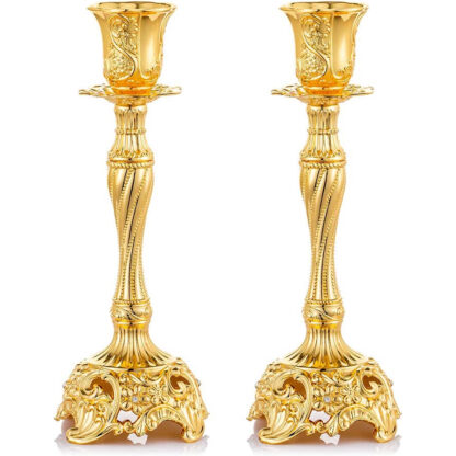 Gold Candle Stick Set