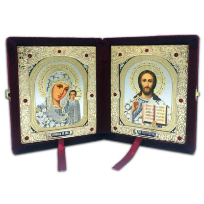Folding Icon, small with  red velvet