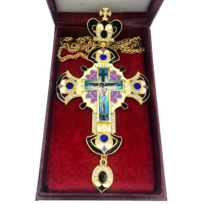 Pectoral Cross, Lenten, Purple and Black Enamel - Image 2