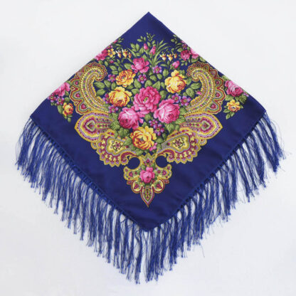 Headscarf- Russian Style with Tassel- Medium - Image 8