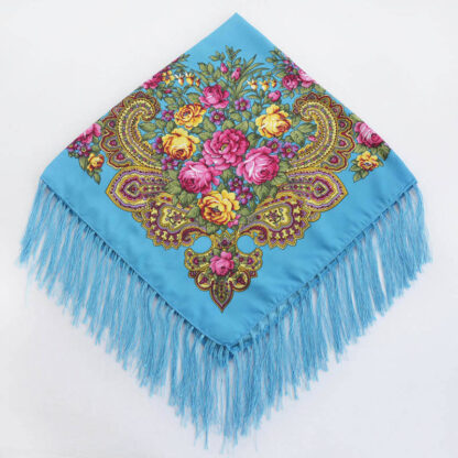 Headscarf- Russian Style with Tassel- Medium - Image 9
