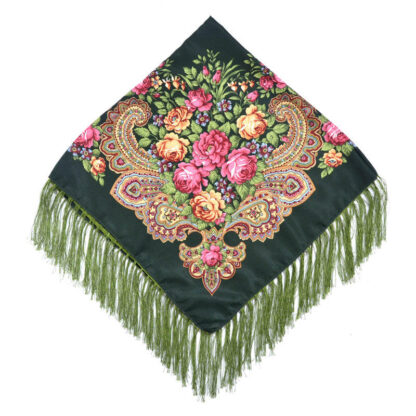 Headscarf- Russian Style with Tassel- Medium - Image 7