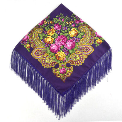 Headscarf- Russian Style with Tassel- Medium - Image 11