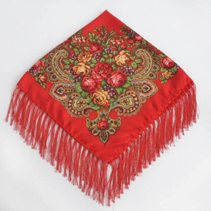 Headscarf- Russian Style with Tassel- Medium - Image 2