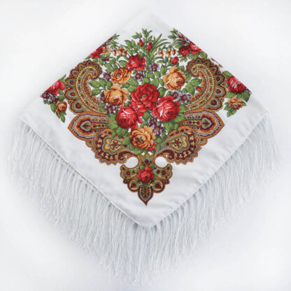 Headscarf- Russian Style with Tassel- Medium - Image 12