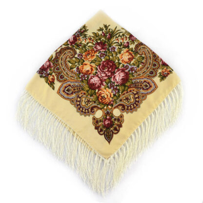 Headscarf- Russian Style with Tassel- Medium - Image 6