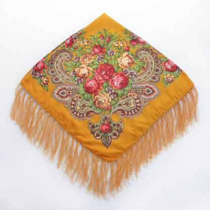 Headscarf- Russian Style with Tassel- Medium - Image 5