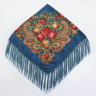 Headscarf- Russian Style with Tassel- Medium