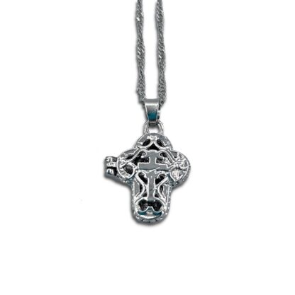 Silver Locket Cross