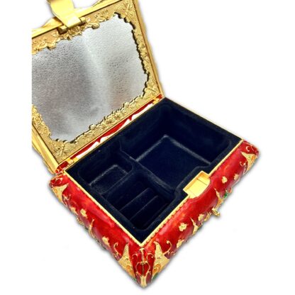 Red Enamel Cathedral Jewelry Box, Large - Image 6