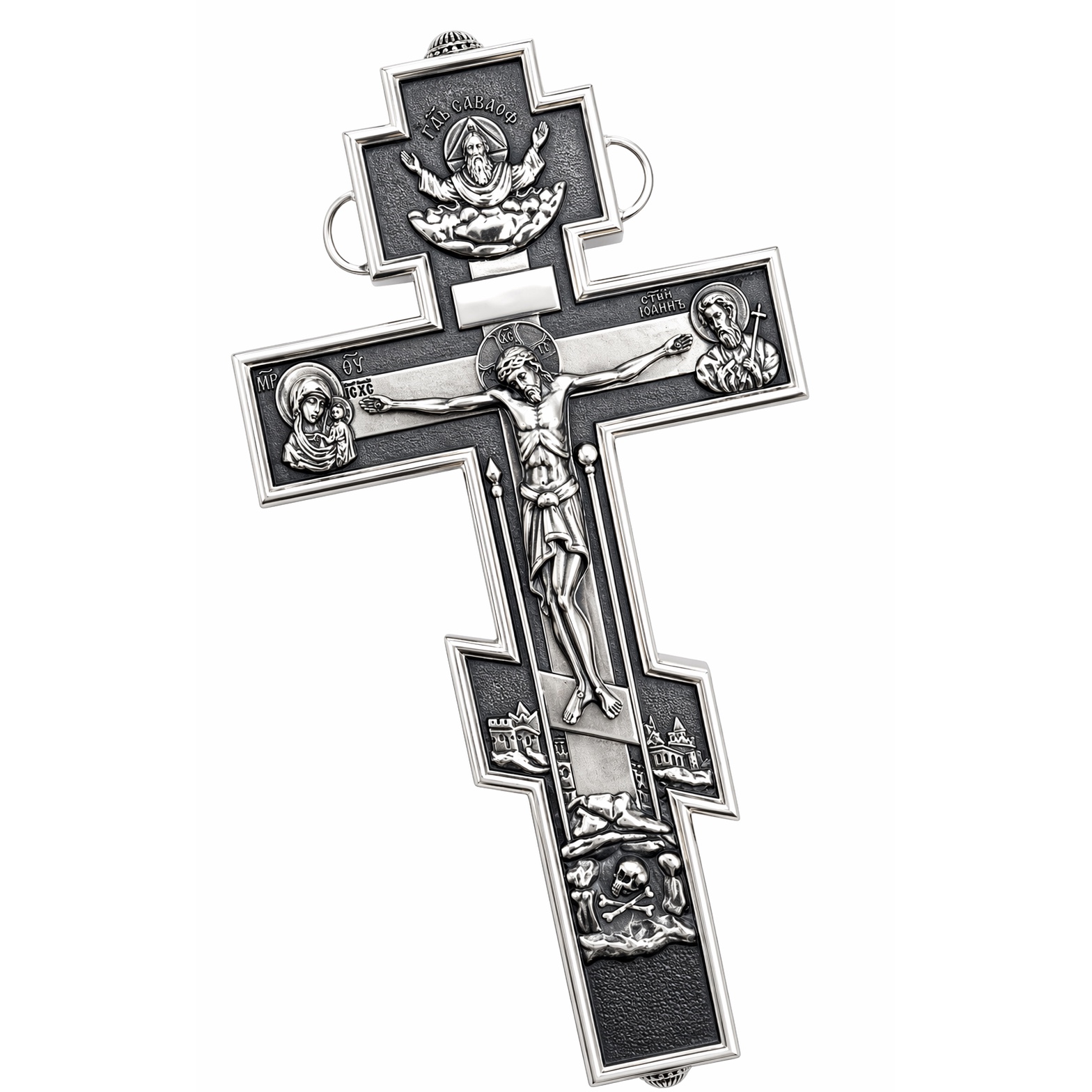 Communion travel kit / Sick call kit - Pectoral cross - With carry chain - Image 2