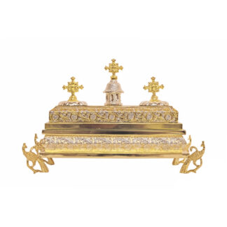 Ornate hand made Greek style reliquary, up to 8 relics