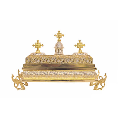 Ornate hand made Greek style reliquary, up to 8 relics