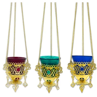 Vigil Lamp with Stones