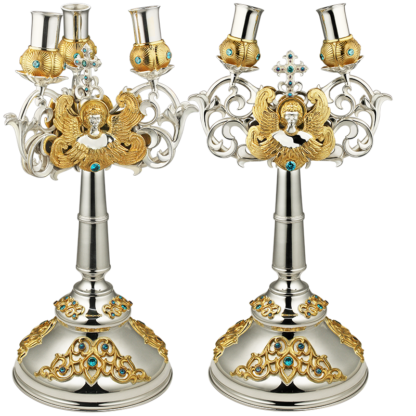 Dikiri/Trikiri, two toned with Silver and Gold plating