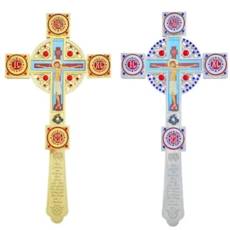 Altar / Blessing Cross, Celtic Enamel