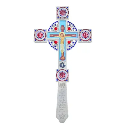 Altar / Blessing Cross, Celtic Enamel - Image 2