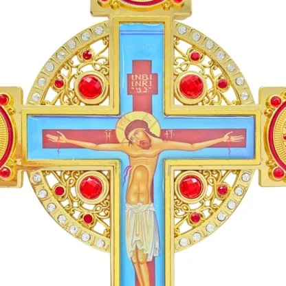 Altar / Blessing Cross, Celtic Enamel - Image 6