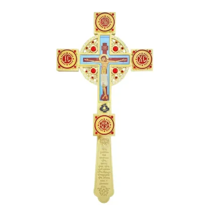 Altar / Blessing Cross, Celtic Enamel - Image 3