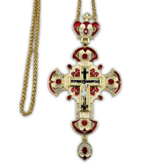 Pectoral Cross, Red Enamel