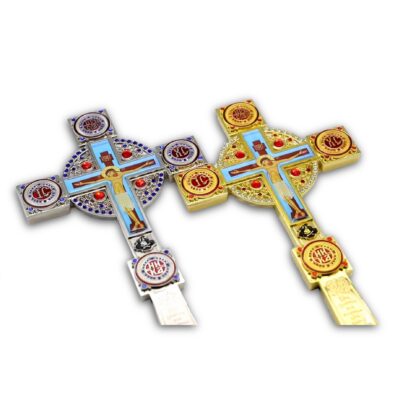 Altar / Blessing Cross, Celtic Enamel - Image 5