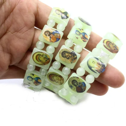 Glow in the dark Icon prayer bracelet - Image 2
