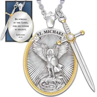 Archangel Michael Pendant with Sword