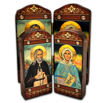St Herman and Mat Olga Folding Icon - Image 2