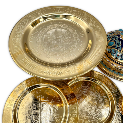 Complete Chalice Kit with Enamel .5L - Gold Plated, Gold Plated Cup - Image 5