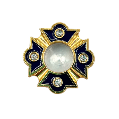 Icon relic insert - small, blue enamel