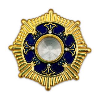 Icon relic insert -blue enamel