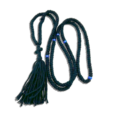 Prayer Rope 300 knots - Black Wool