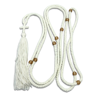 Prayer Rope 500 knots - White Silk