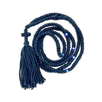 Prayer Rope 300 knots - Black Wool - Image 2