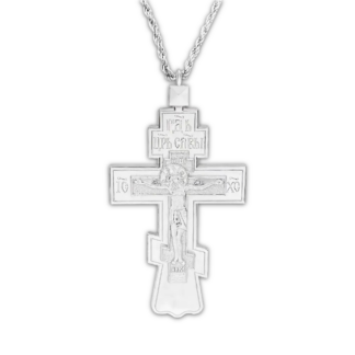 3 Bar Priest Pectoral Cross - Silver