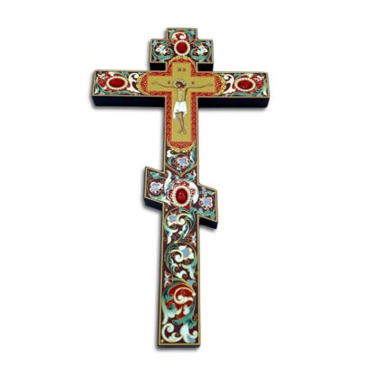 Orthodox wood cross for home icon corner or church. - Image 2