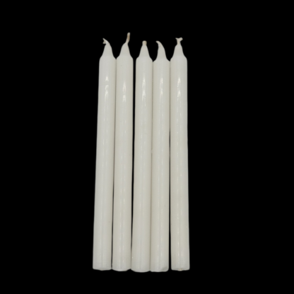 White Congressional Candles 17/32" x 7" - Image 2