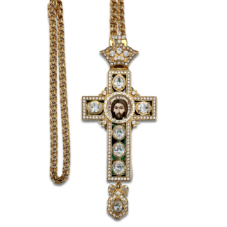 Pectoral cross with Clear Stones