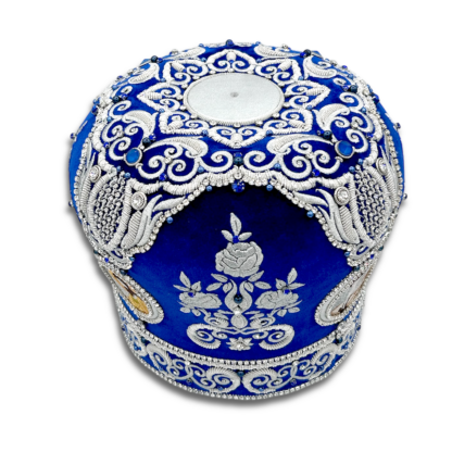 Blue Embroidered Miter - Image 6