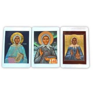 Matushka Olga of Alaska, Laminated Pocket Size Icon - Pack of 50