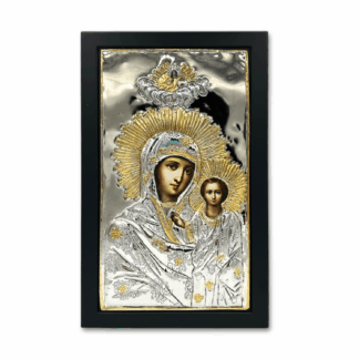 Sitka Mother of God with Silver Riza- Large