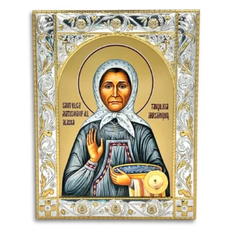 Matushka Olga of Kwethluk Alaska in Decorative Frame with relic insert 6" x 8"