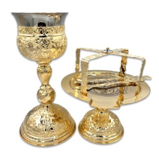 Chalice 1L - Gold Plated, Stainless Steel Cup with EX Large discos