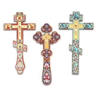 Orthodox wood cross for home icon corner or church.