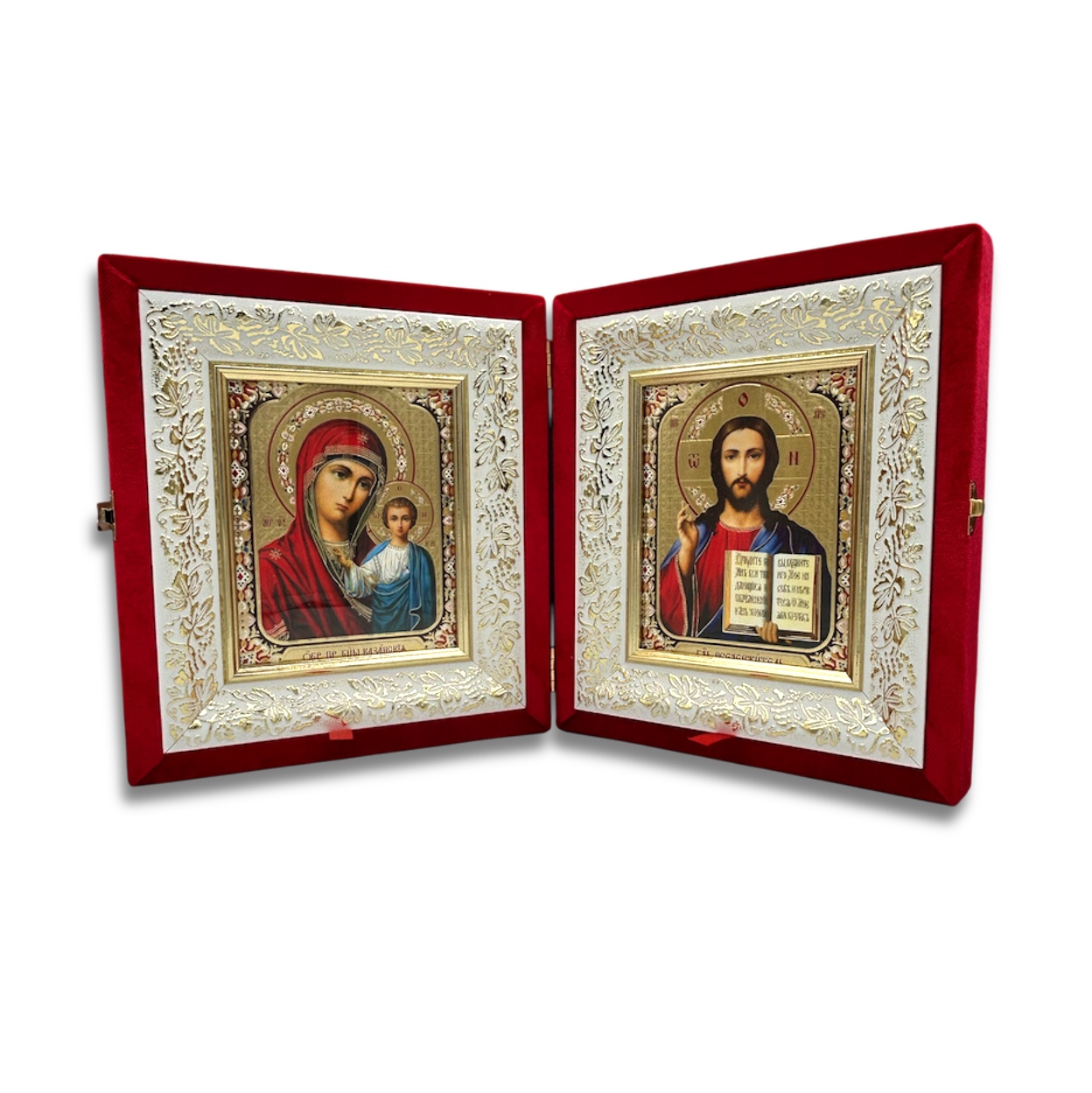 Folding Icon, large with red velvet