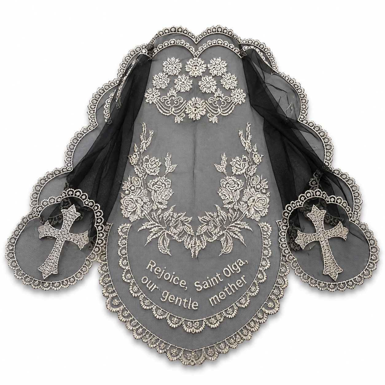 Saint Olga Embroidered Head Covering - Image 3
