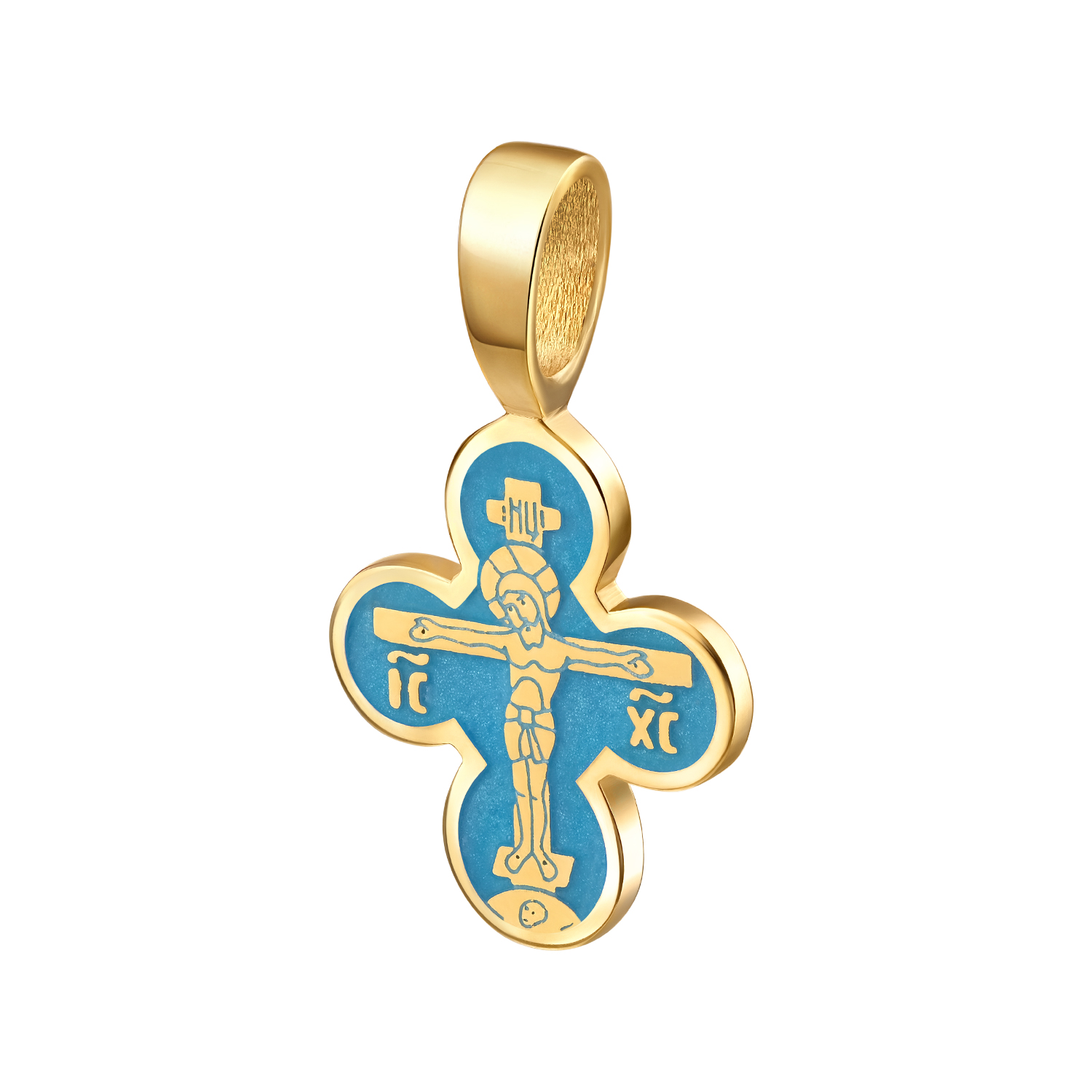 Virgin Mary of the Sign Cross - Blue Enamel - Image 2